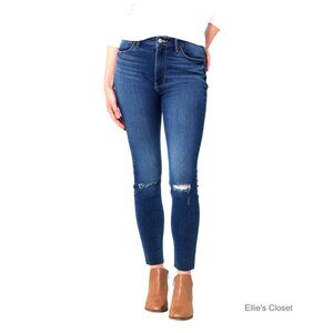 High Rise Skinny Jeans with Stretch Cotton Blend Fabric